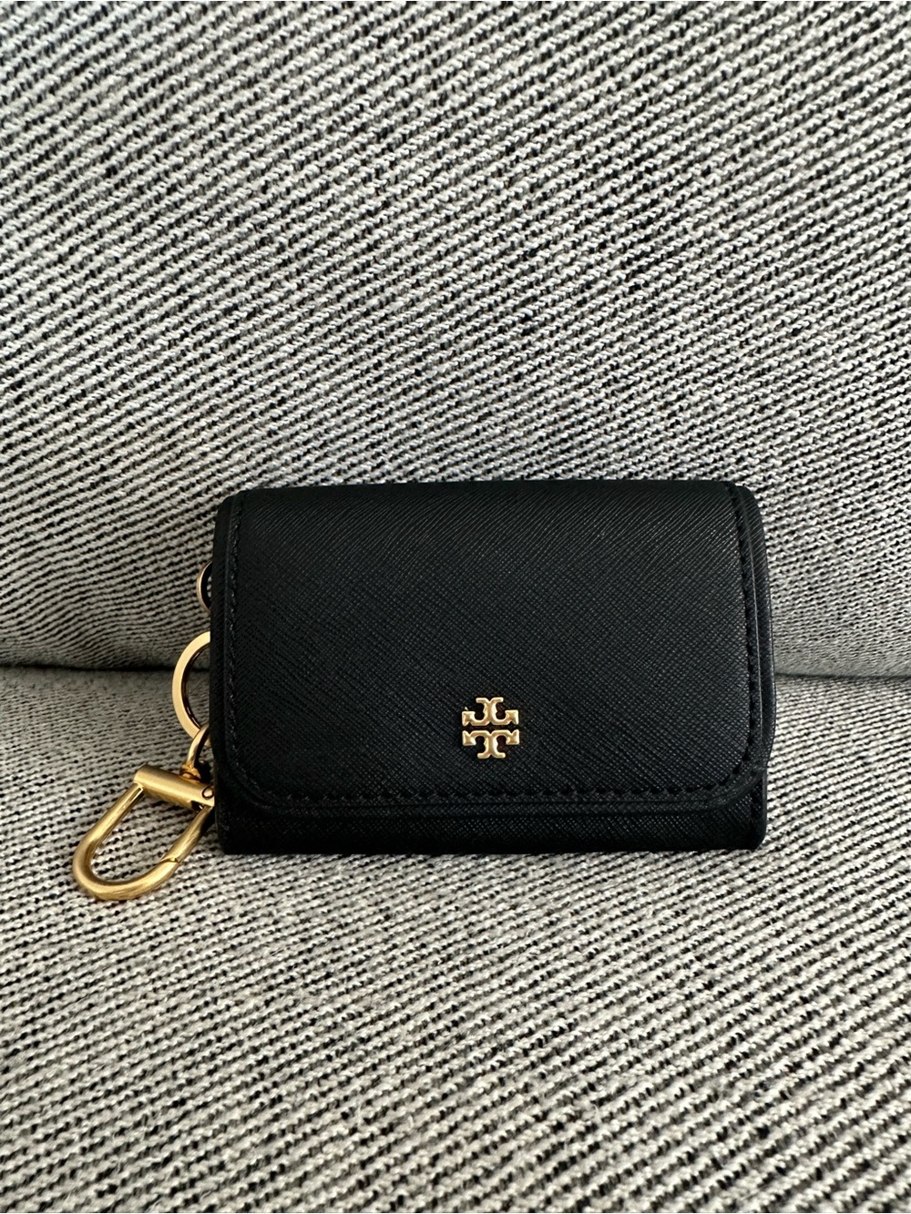Last 1‼️Tory Burch Emerson Flap Card Case 157146 In Black